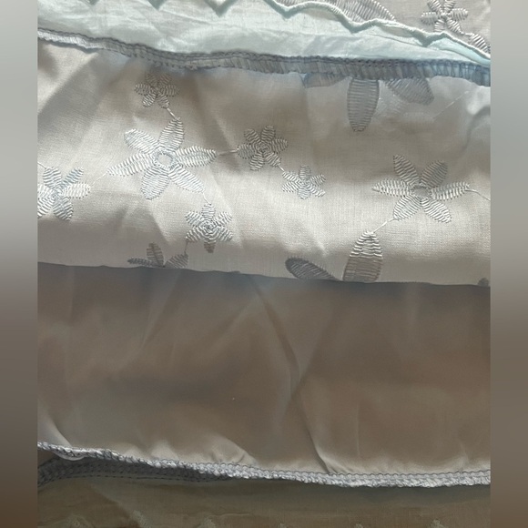 Floral Embroidered Blue Dress - Picture 3 of 3